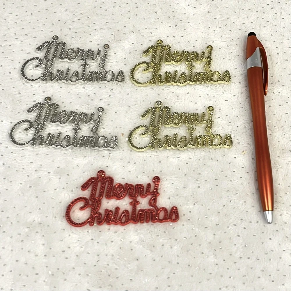 Multicolor Merry Christmas Ornament Set Red, Silver and Golden
